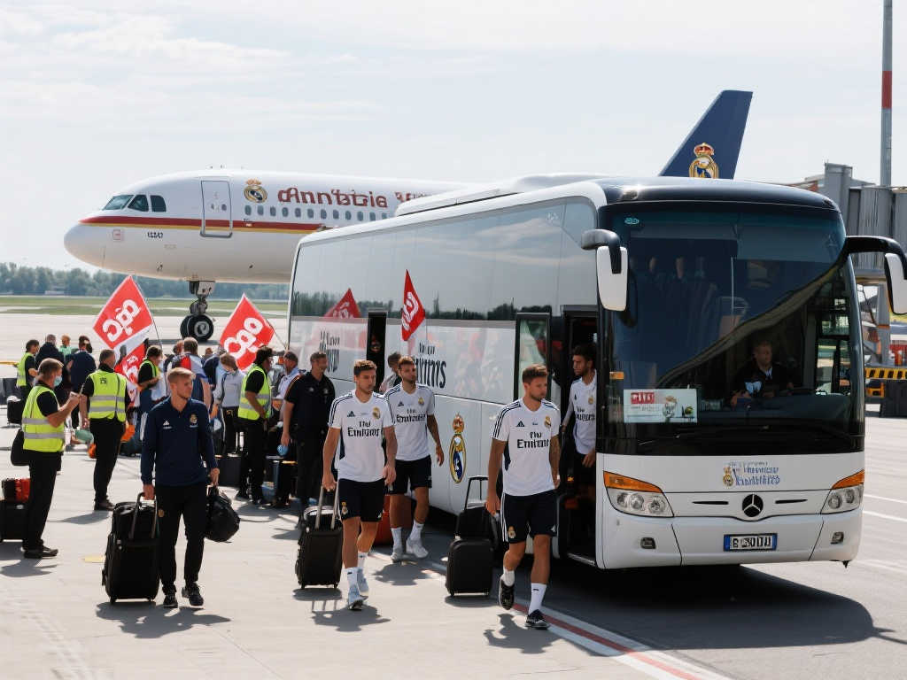 少输为赢,改乘大巴!因德国机场罢工,皇马被迫驱车前往莱比锡 少输为赢,改乘大巴!因德国机场罢工,皇马被迫驱车前往莱比锡