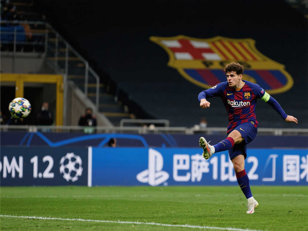 [流言板]埃里克-加西亚惊艳凌空垫射破死角，巴萨1-2惜败国米！